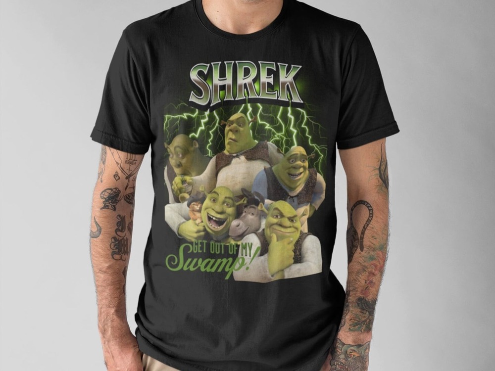 Shrek Get Out Of My Swamp! Shrek Face Meme Shirt